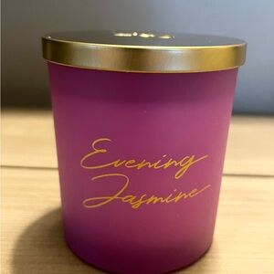 Purple Candle with Gold Lid